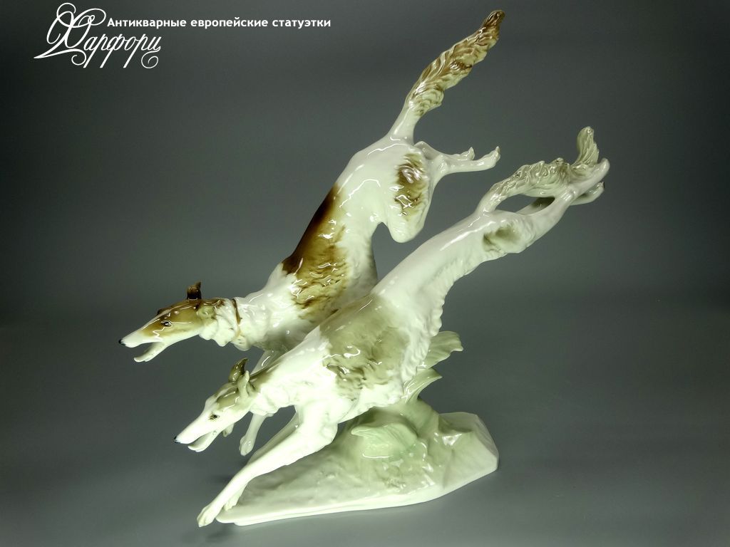 Купить фарфоровую статуэтку Hutschenreuther Бегущие борзые